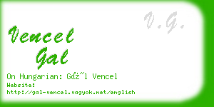 vencel gal business card